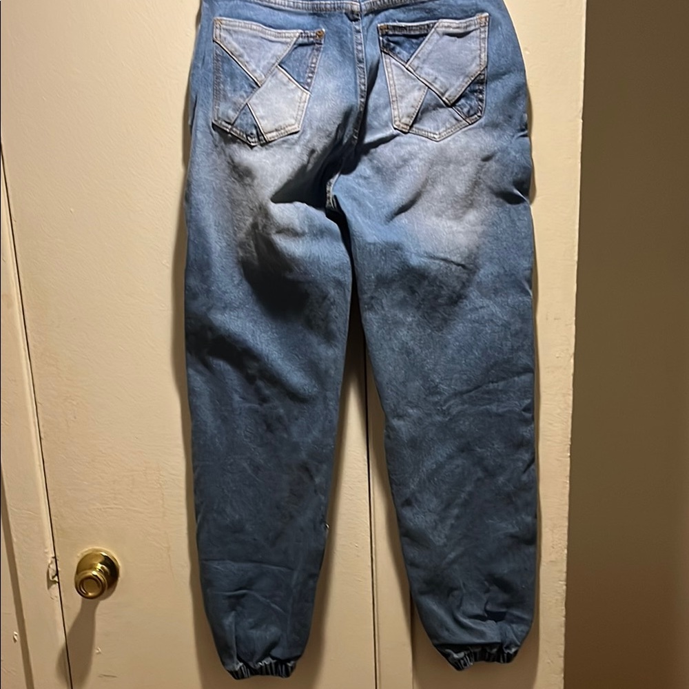 Patchwork Blue Jeans - image 3